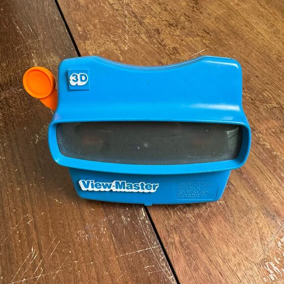 1980s Blue Viewmaster 3D View-Master Viewer Toy Orange Lever - Picture 1 of 5